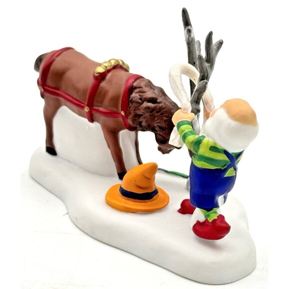 Dept 56 North Pole Series DANCER Reindeer Elf Accessory Christmas Village 804452 - Picture 3 of 7